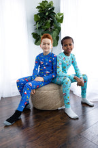 Science | Kid's Pajama Set in Cobalt