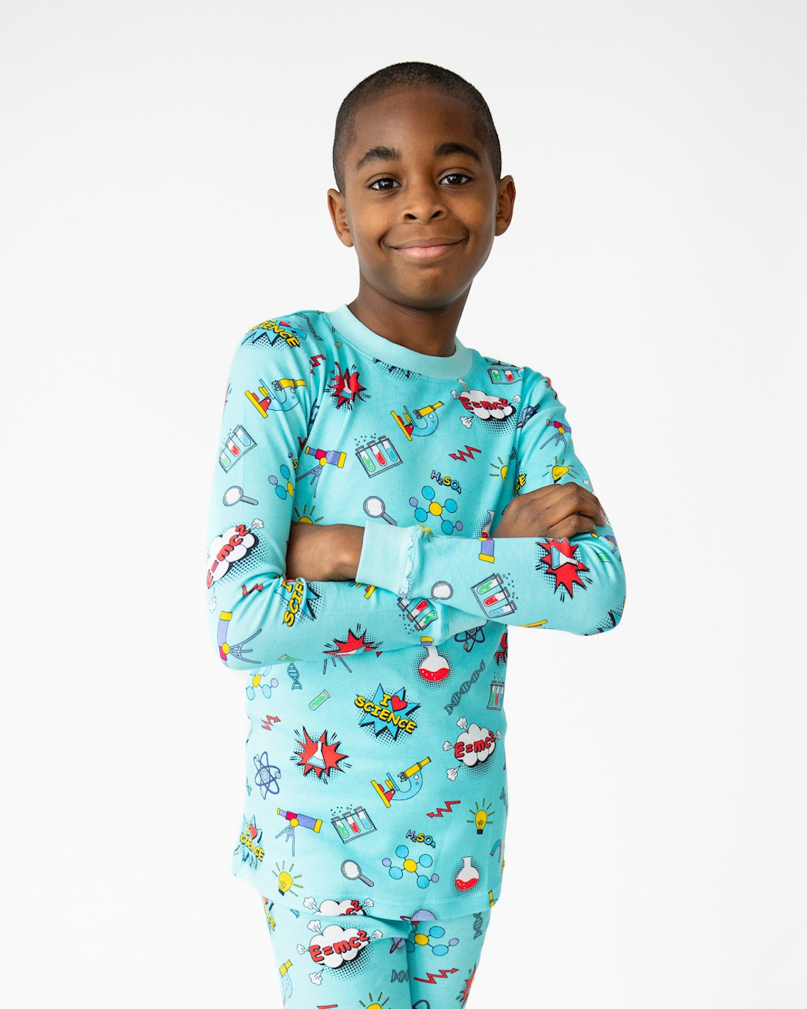 Science | Kid's Pajama Set in Teal