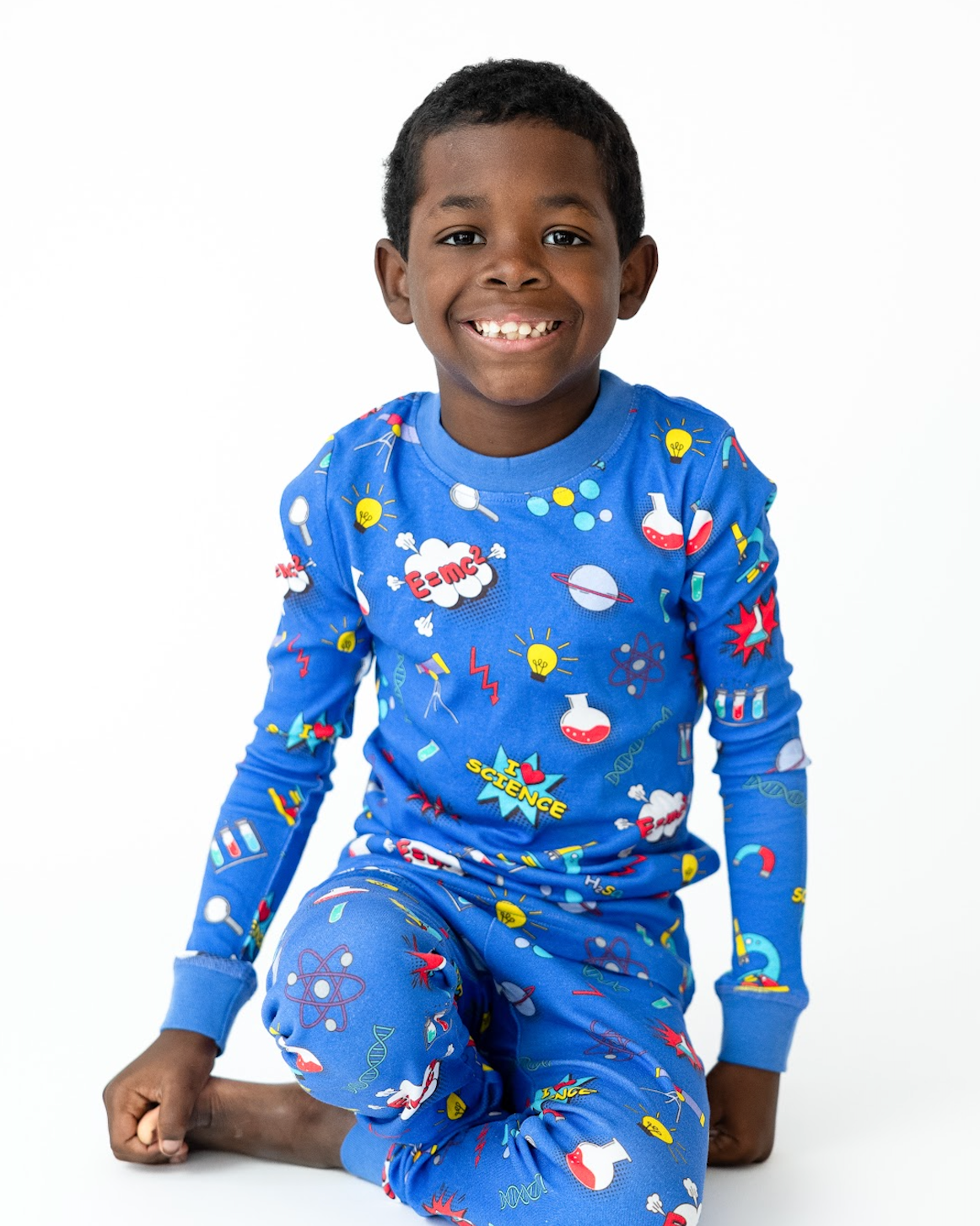 Science | Kid's Pajama Set in Cobalt