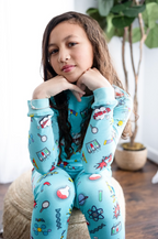 Science | Kid's Pajama Set in Teal