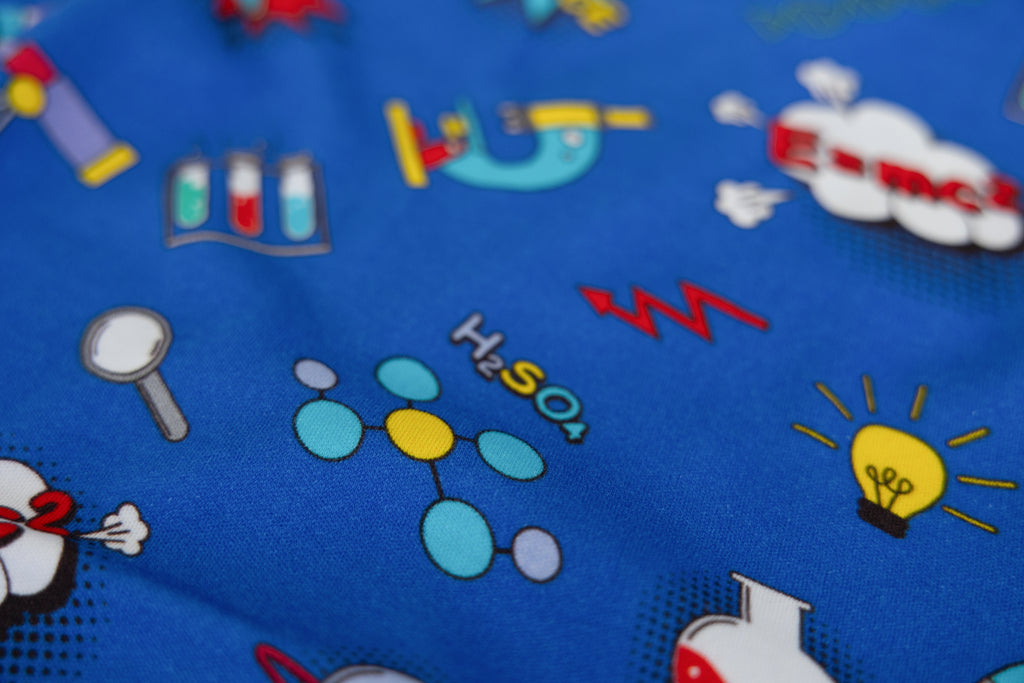 Science | Kid's Pajama Set in Cobalt